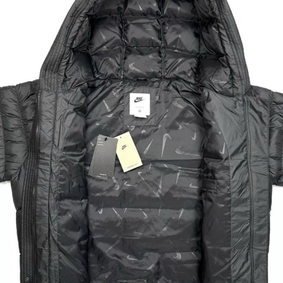 Nike NSW Swoosh Puffer PrimaLoft Therma-Fit Oversized Jacket FB8729 010 Size XL - Picture 5 of 6